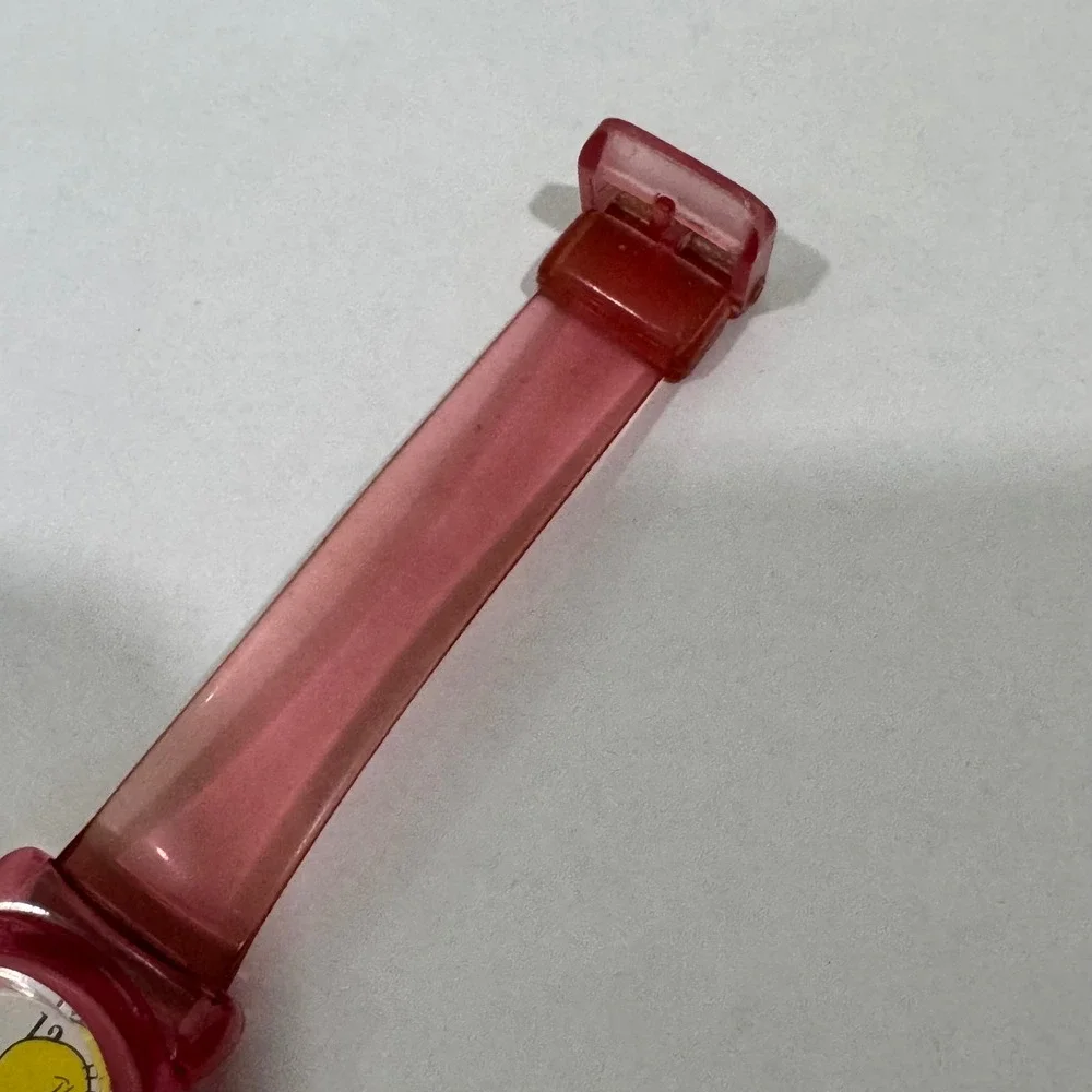 Armitron Tweety Bird Watch Women Pink Translucent Jelly Strap Vintage Looney Tun